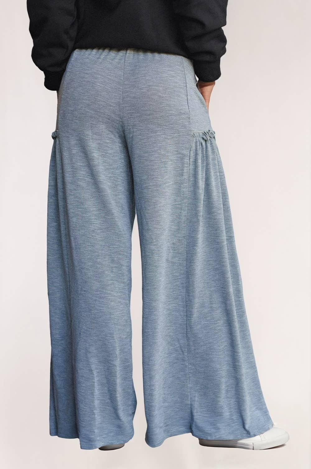 Frilled Wide Leg Pants
