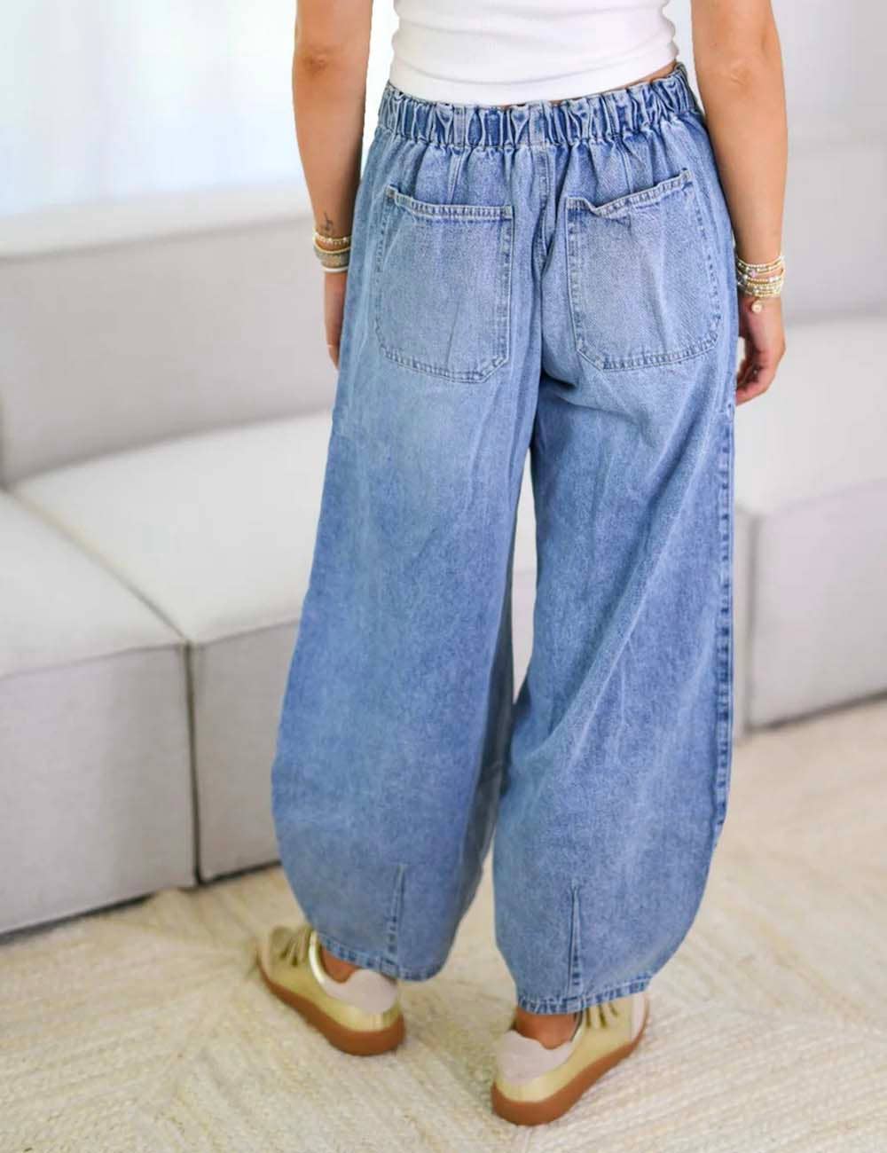 Scrunch Denim Pants