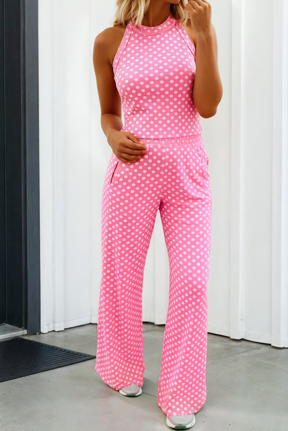 Dotty Girl Tank and Pant Set (PREORDER)