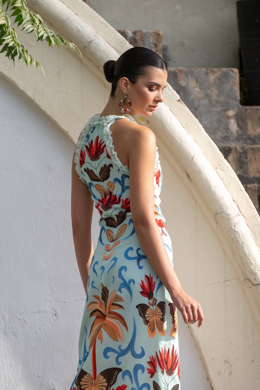 Aqua Butterflies Dress