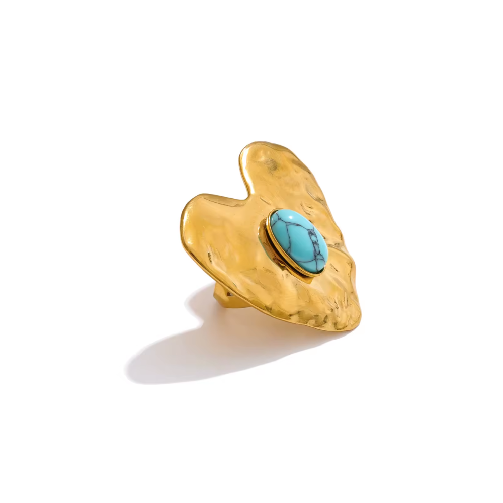 Hammered Heart Ring
