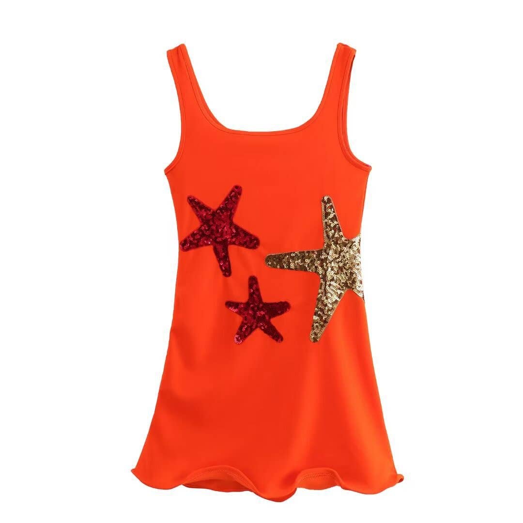 Sequin Starfish Mini Dress