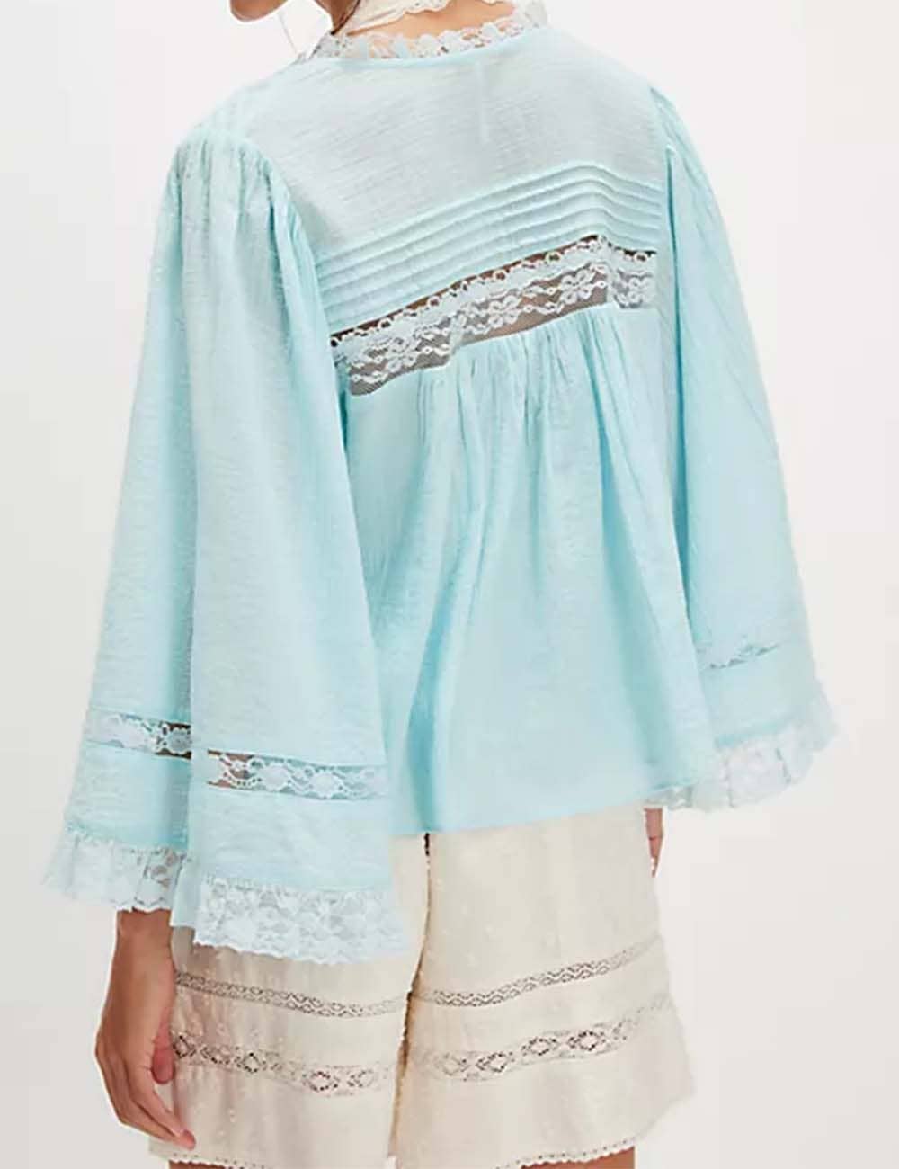 Eyelets Lace Blouse