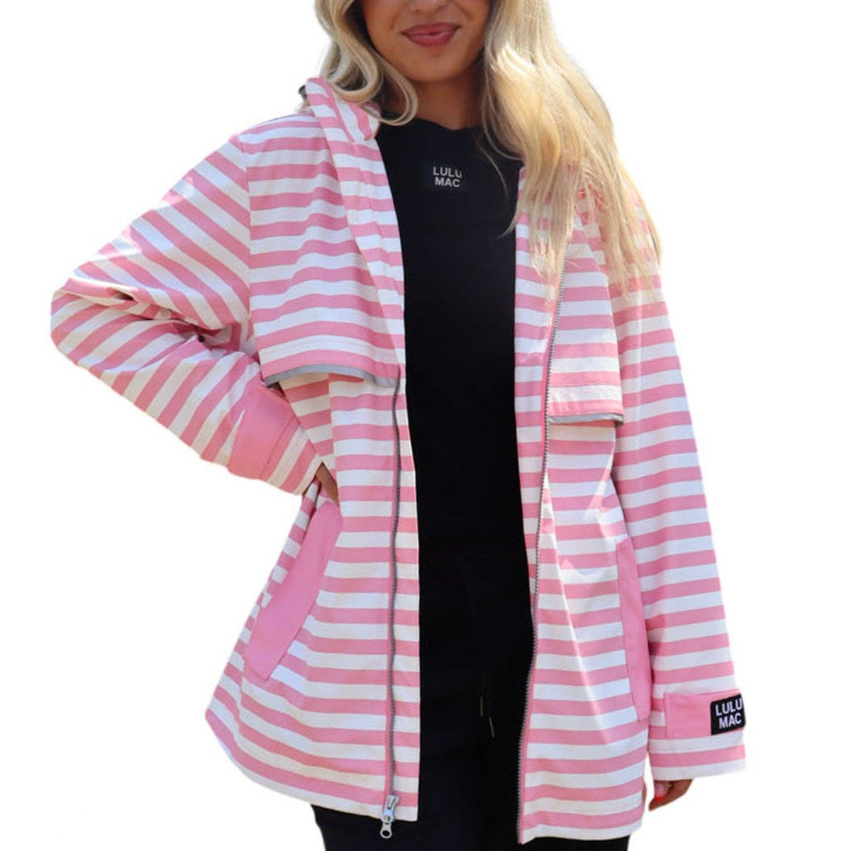 LULU MAC Stripe Raincoat